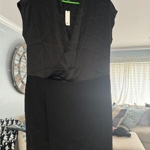 Oversized short black dress